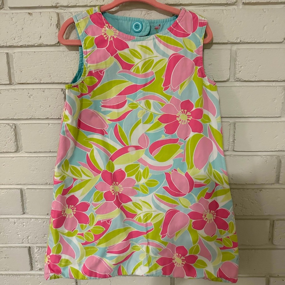 Lily Pulitzer reversible girls dress, 2T-4T
